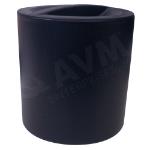 Round Leatherette Ice Bucket with Lid