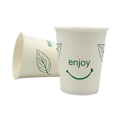Plain Hot/Cold Wrapped Paper Cups