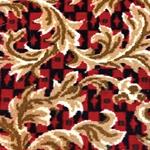 Closeout Patterned Carpet: Red Dragon