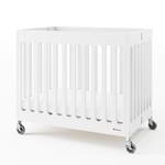Compact Boutique Folding Crib -White