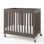 Compact Boutique Folding Crib -Dapper Gray