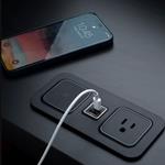 CubieMod Qi- Recessed Flush Mount Wireless Charging Strip
