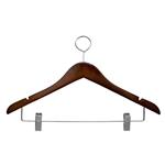 Closed Loop Women's Hanger w/ Clips -Walnut