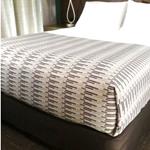 King Size Sterling Grey Blockchain Top Sheet