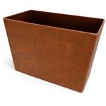 Signature Dual Chamber Vegan Leather 18 Qt. Wastebasket