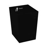 Dual Chamber Resin Liner, Black with Trash Decal, 6/Pk