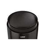 30 Gallon Indoor Decorative Trash Can - Aluminum Lid & Black PC Base