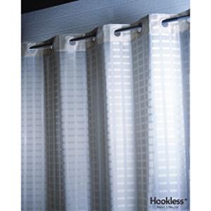 Litchfield Hookless Shower Curtains White Rods Litchfield Hookless Shower Curtains
