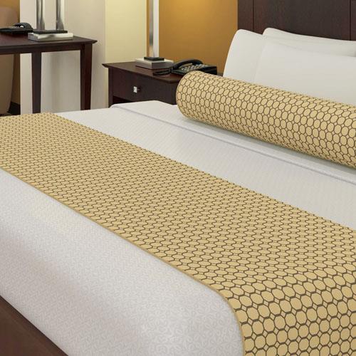 AVM Enterprises, Inc Full/Queen Octagonal Bed Scarf Mocha/Latte