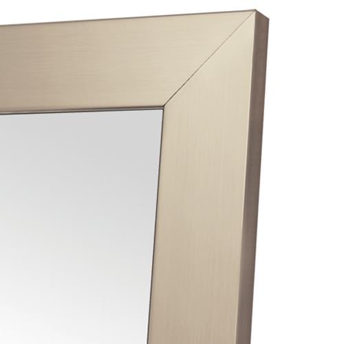 Champagne Stainless Non Beveled Full, 30 X 72 Mirror