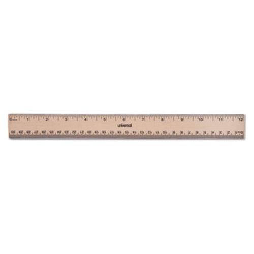 AVM Enterprises, Inc - Flat Wood Ruler w/ Double Metal Edge